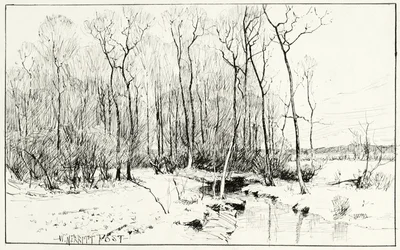Ohne Titel, Winterlandschaft