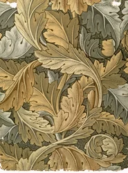 Akanthus-Tapete, entworfen von William Morris (1834-96), 1875