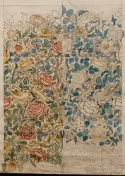Rose, Entwurf für Chintz