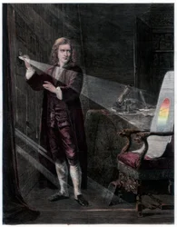 Newton untersucht das Licht, 1870
