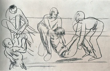 Skizze von Sir William Orpen, ca. 1914-1932