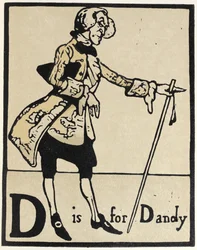 D ist für Dandy, Illustration aus 