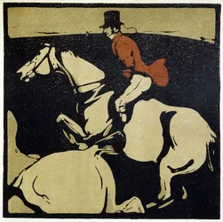 Reiten: Mann zu Pferd - von William Nicholson