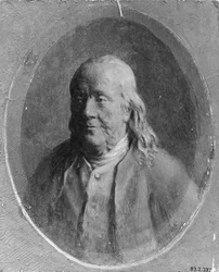 Porträt von Benjamin Franklin, ca. 1870-80