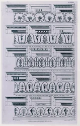 Entwürfe für Gesimse, veröffentlicht 1788. 1783