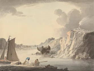 Eingang zu Stonehouse Creek, zwischen Plymouth und Dock, Devon