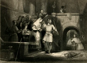 Rettung der Gräfin De Burgh aus der Burg Montgomery, 1836