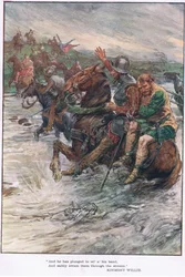 Und sicher schwammen sie durch den Strom