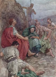 Brutus und seine Gefährten nach der Schlacht von Philippi