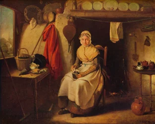 Häuscheninterieur in Lexden, Essex, 1802