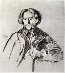 Porträt von Alphonse Daudet