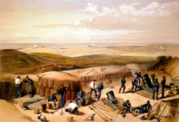 Die neuen Befestigungswerke bei der Belagerung von Sewastopol..., Krimkrieg, 1853-1856