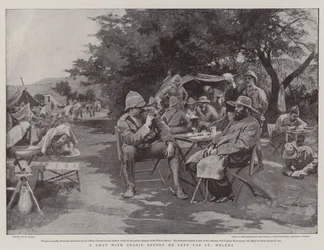 Ein Gespräch mit Cronje, bevor er nach St. Helena abreiste