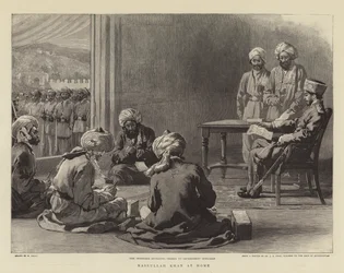 Nasrullah Khan zu Hause