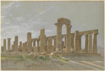 Girgenti (Der Tempel der Juno Lacinia in Agrigentum)