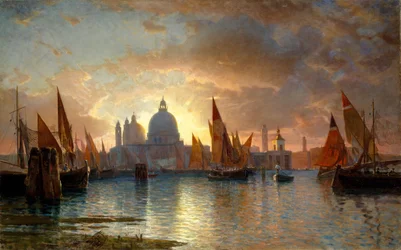 Santa Maria della Salute, Sonnenuntergang