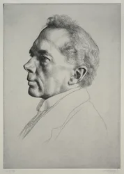 Campbell Dodgson, Profil nach links