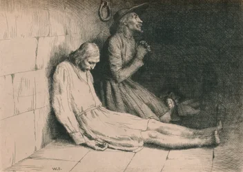 Christian und Hopeful im Verlies, ca. 1916