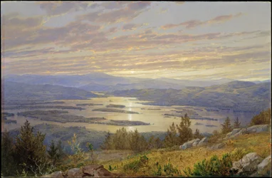 Lake Squam vom Red Hill