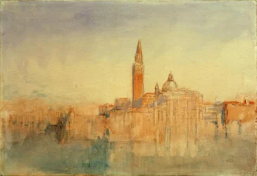 San Giorgio Maggiore bei Sonnenuntergang, vom Hotel Europa