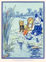 „Ich wurde erst gestern gemacht“, sagte die Vogelscheuche.“ aus „Der Zauberer von Oz“ von L. Frank Baum