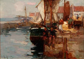 Angeln am Kai