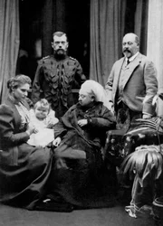 Russische und britische königliche Familien in Balmoral, Schottland, 29. September 1896