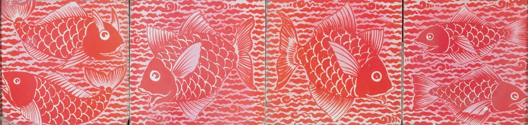 Fliese mit Fischdesign