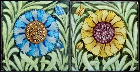 Fliesen mit persischem Blumenmuster