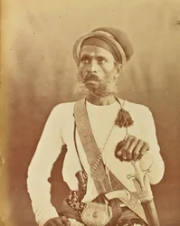 Porträt eines Sikh-Kriegers