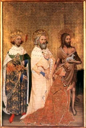 Richard II. von England mit seinen Schutzheiligen, zwischen 1395 und 1399