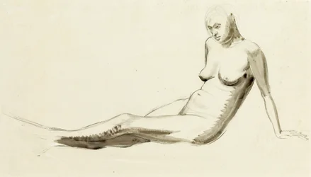 Sitzender Akt, ca. 1919