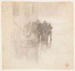 Fischer in Ölzeug, Cullercoats, England, 1881