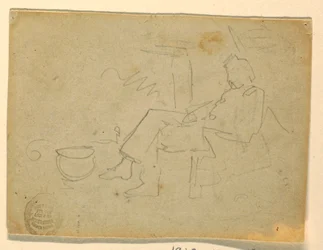 Sitzender Soldat, 1862