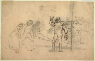 Skizze für "Das Wrack", ein Ölgemälde von 1896 im Carnegie Institute, Pittsburgh, PA, 1881