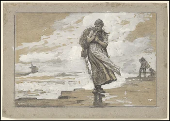 Fischermädchen mit Netz, 1882
