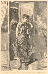 Da kam ein Sturm aus Wind, Regen und Gischt auf - und Portia., aus The Galaxy, Dezember 1869