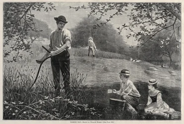 Heu machen, 1872