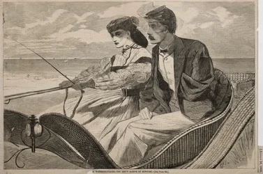 Unsere Badeorte - Der leere Ärmel in Newport, 1865