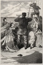 Das Herannahen des britischen Piraten Alabama, 1863