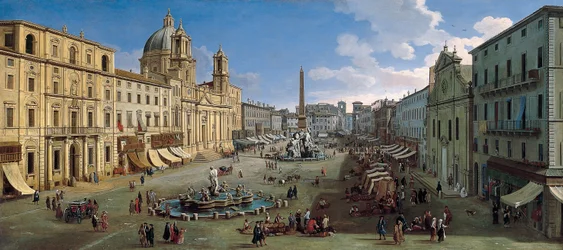 Die Piazza Navona in Rom