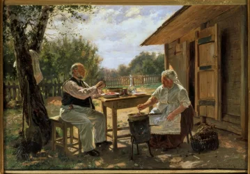Beim Marmeladekochen