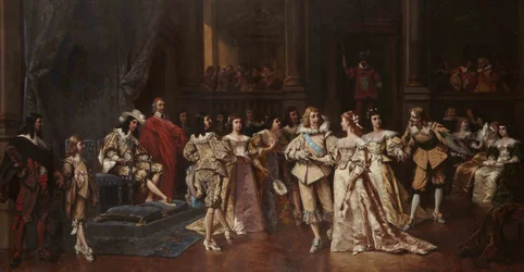 Der Ball am Hof von Ludwig XIII. von Frankreich