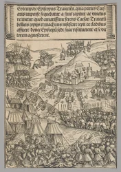 Belagerung von Utrecht, Platte 6 aus Historische Szenen aus dem Leben von Kaiser Maximilian I. aus dem Triumphbogen