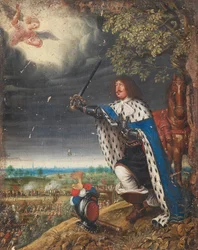 Friedrich III. von Dänemark in der Schlacht von Nyborg am 14. November