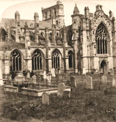Melrose Abbey, Melrose, Schottland, 1896