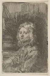 Junger Mann, Halbfigur