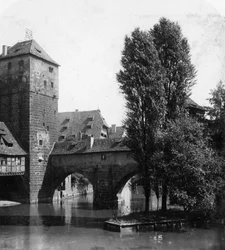 Henkersteg, Nürnberg, Bayern, Deutschland, um 1900er Jahre