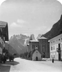 Landro und Monte Cristallo, Tirol, Italien, ca. 1900