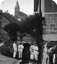 Mineingang, Salzburg, Österreich, um 1900